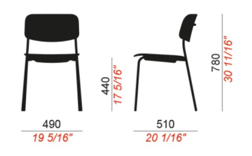 4er Set colos Stuhl Daily 1